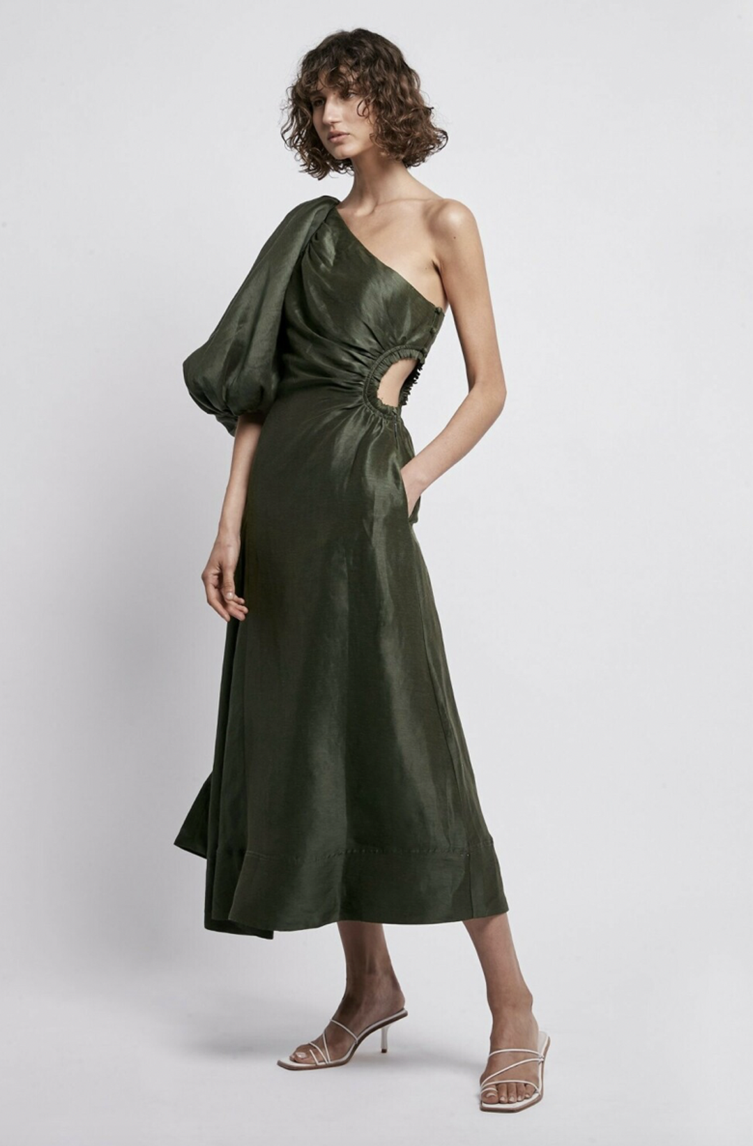 AJE CONCEPT DRESS- BONSAI GREEN for rent on The Volte - main image