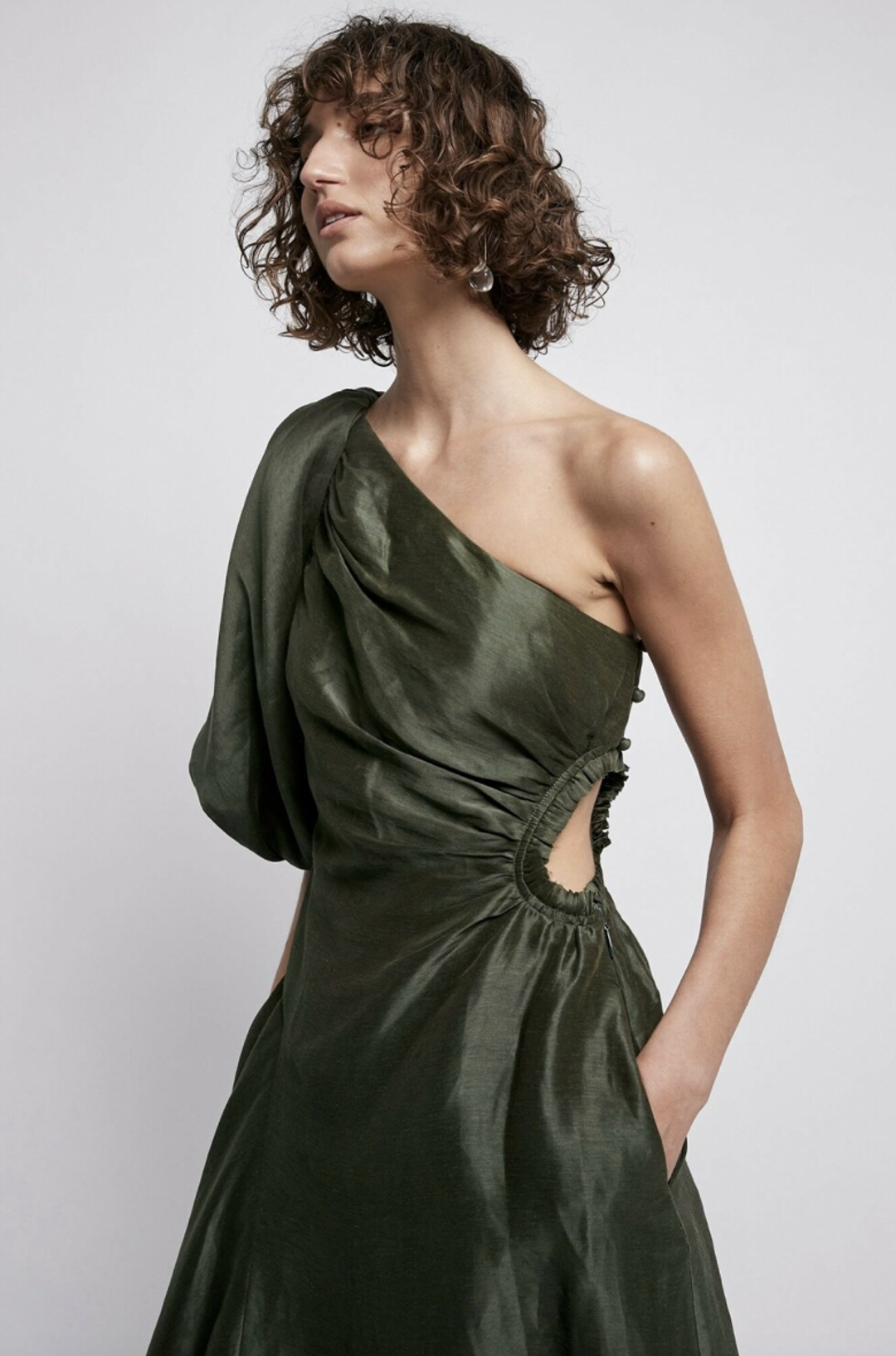 AJE CONCEPT DRESS- BONSAI GREEN for rent on The Volte - main image