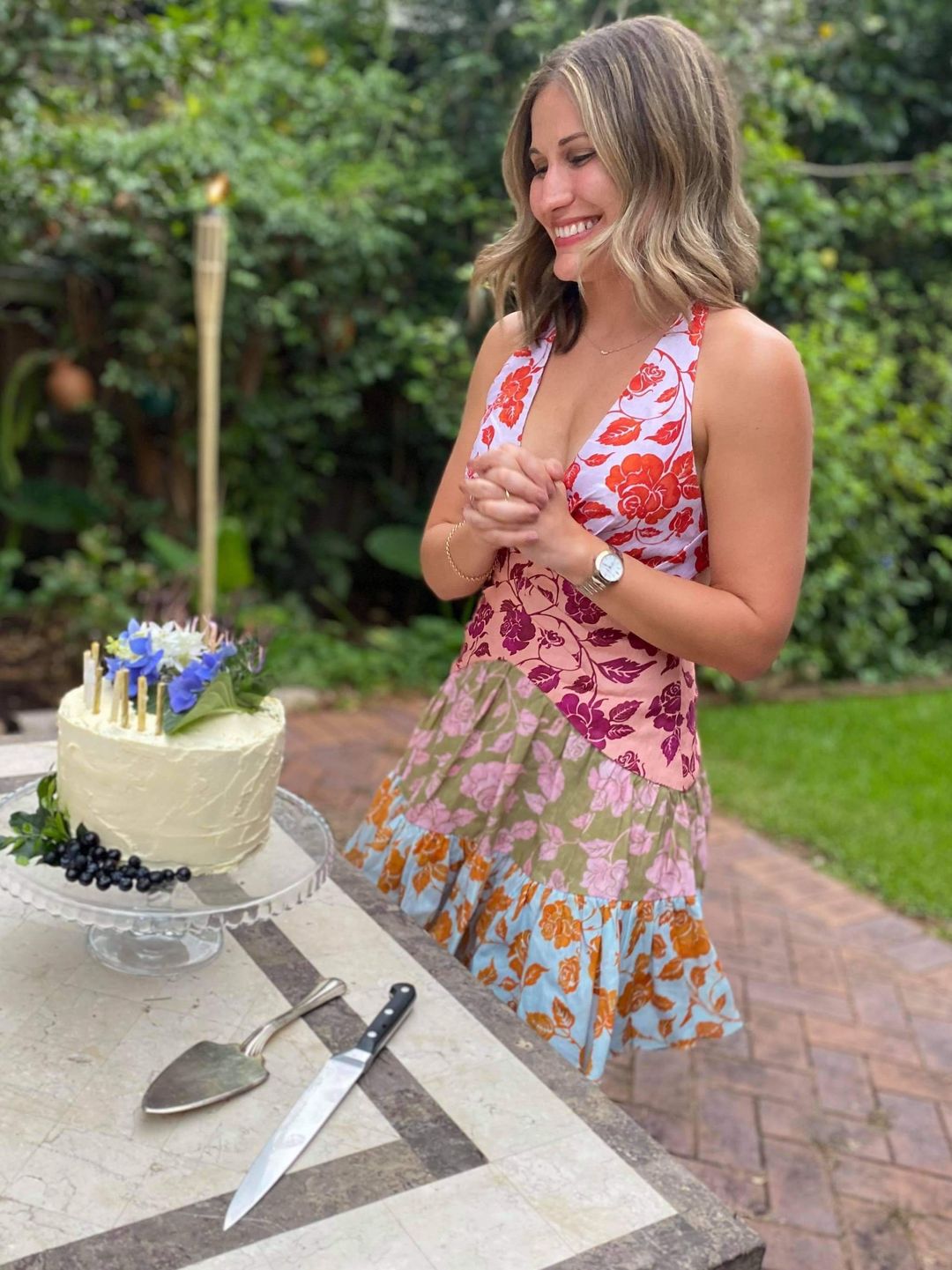 Zimmermann Lovestruck V neck Mini Dress Multi Print Size 2/AU 12 for rent on The Volte - main image