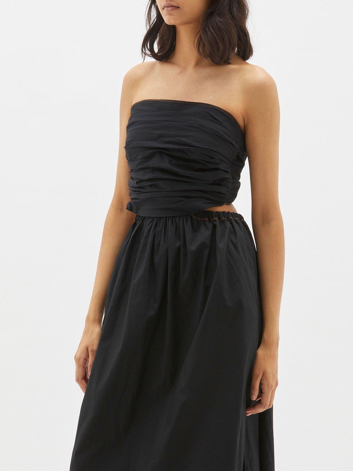 Bassike Strapless Cotton Dress - Image 2