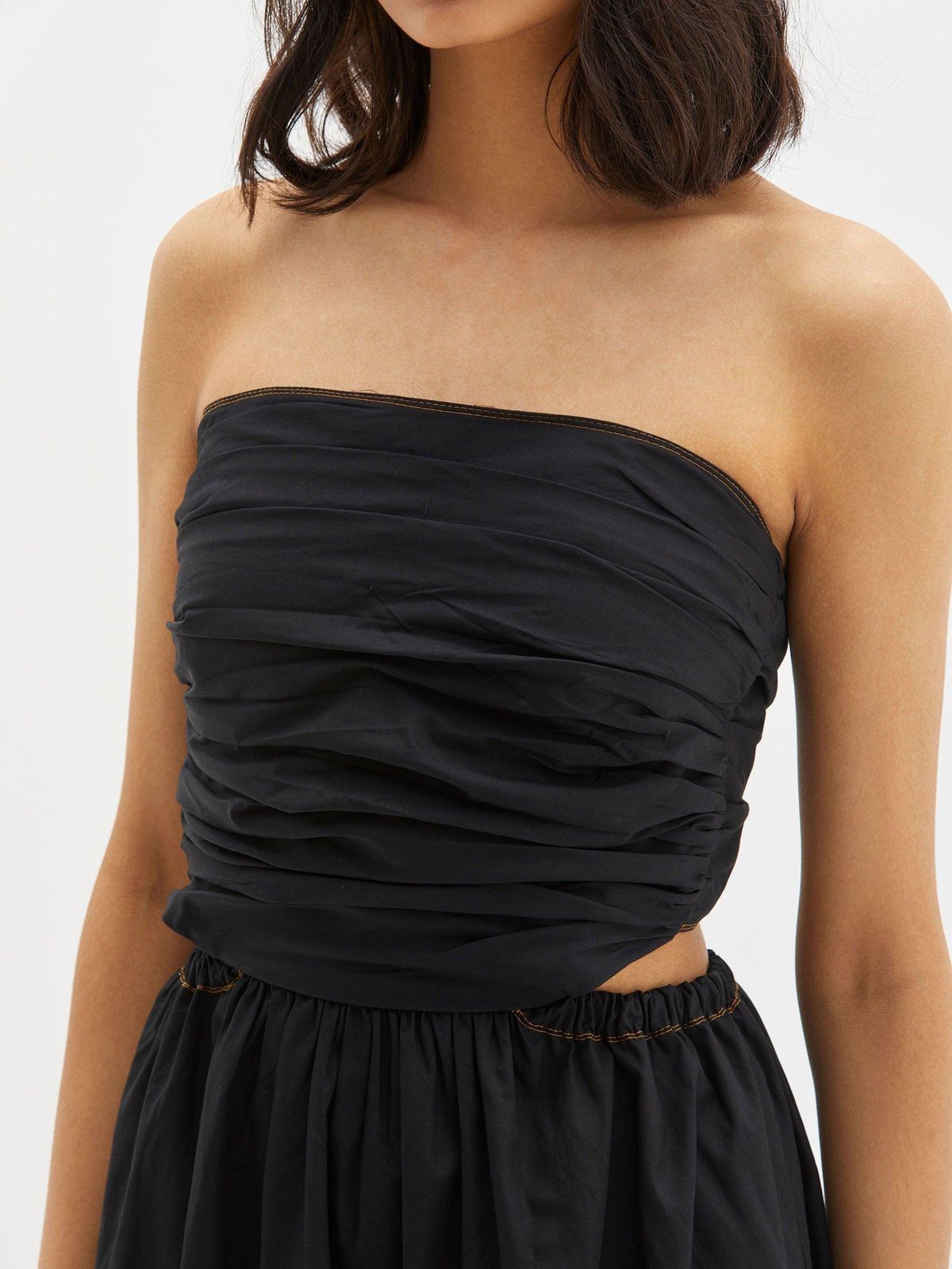Bassike Strapless Cotton Dress - Image 6