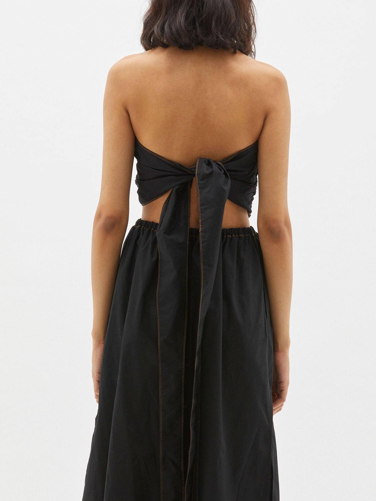 Bassike Strapless Cotton Dress - Image 5