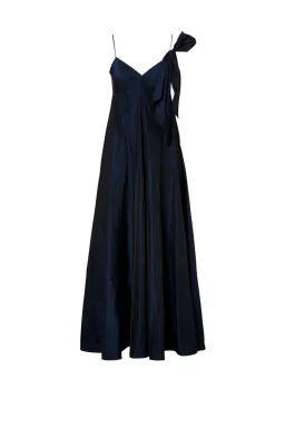 Scanlan Theodore Taffeta Maxi Dress Navy Size 8 for rent on The Volte - image 4