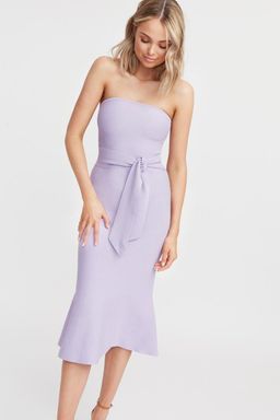 Kookai Florida Strapless Dress Lilac for rent on The Volte - image 2