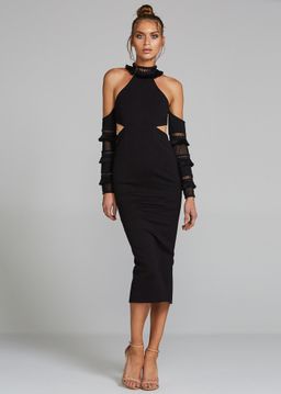 Eliya The Label RAMINA DRESS BLACK Size 6 for rent on The Volte - image 1