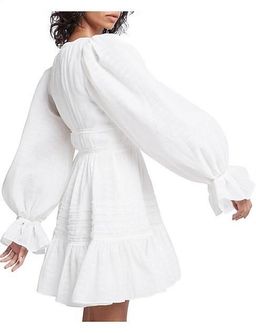 Aje Impression Dress White Size 6 for rent on The Volte - image 3