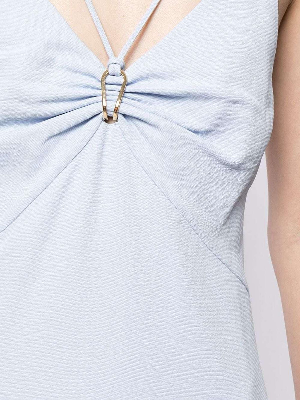 Dion Lee Whitewash Link Slip Dress Blue Size 10 - Image 4