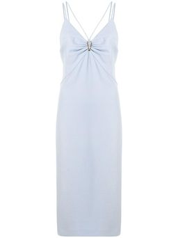 Dion Lee Whitewash Link Slip Dress Blue Size 10 for rent on The Volte - image 9