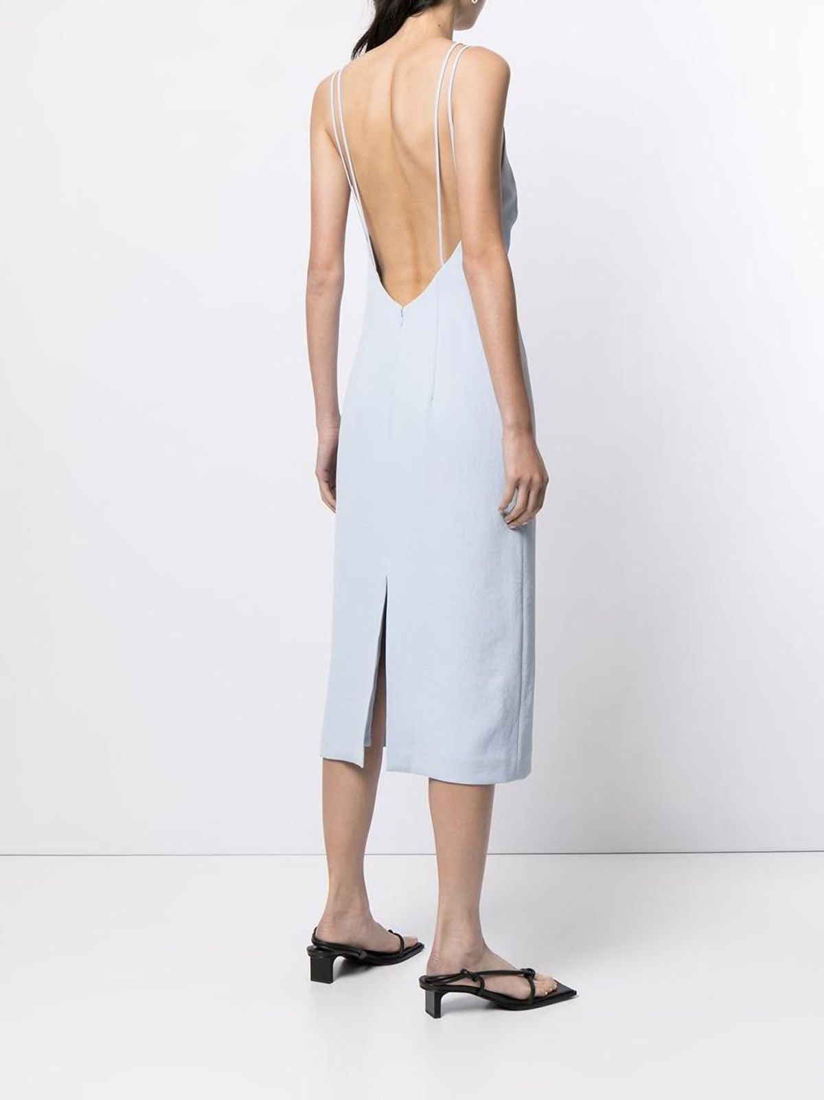 Dion Lee Whitewash Link Slip Dress Blue Size 10 - Image 2
