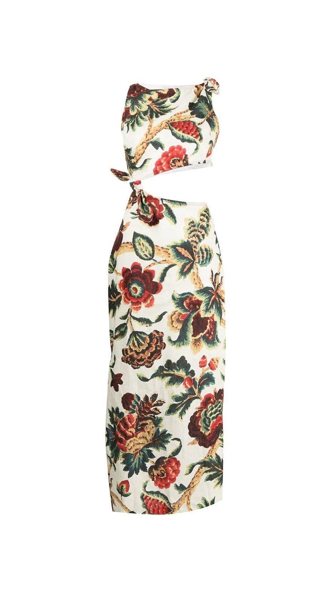 Sir The Label Ambroise Knot Dress Midi Floral Print | AU 8 for rent on The Volte - main image