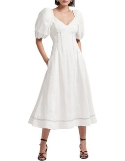 Aje Grove Dress White Size 6 for rent on The Volte - image 1