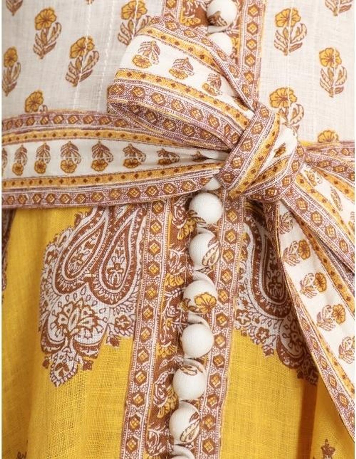 Zimmermann Bonita Buttoned Dress Print Size 0/AU 8 - Image 2