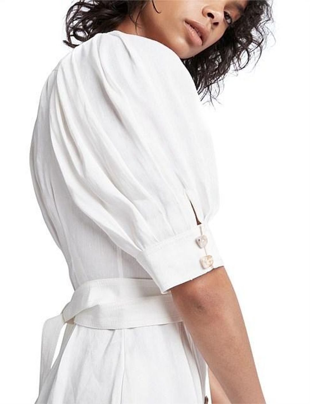 Aje Aspect Dress White Size 6 for rent on The Volte - main image