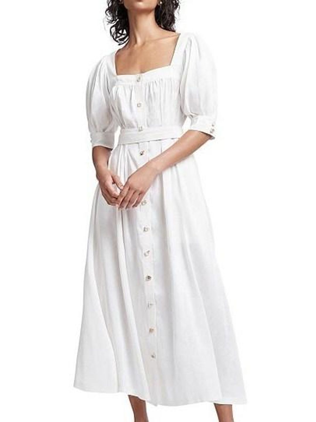 Aje Aspect Dress White Size 6 for rent on The Volte - main image