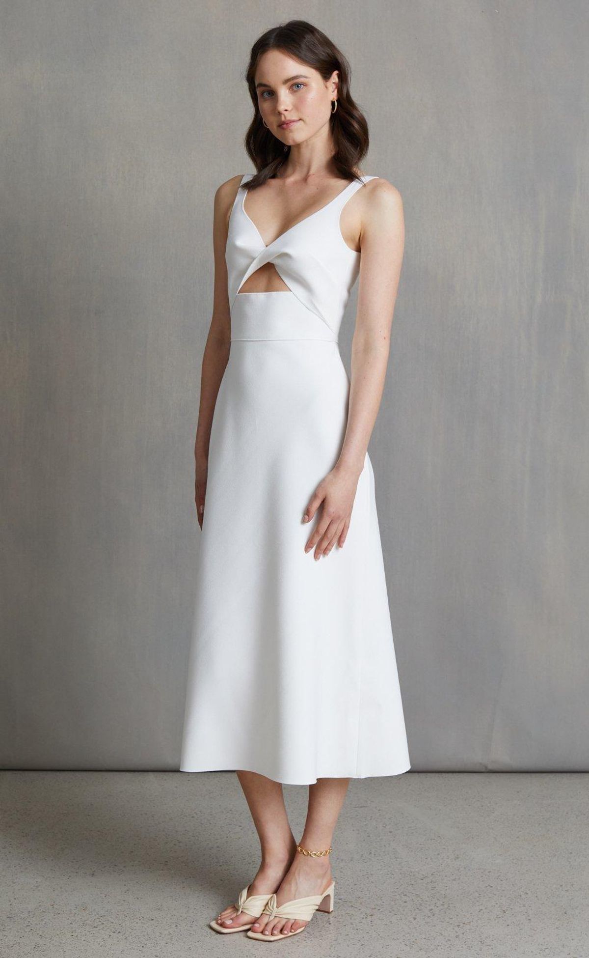 Bec + Bridge Forever Young Midi Dress In Ivory - SIZE 10 - Image 9