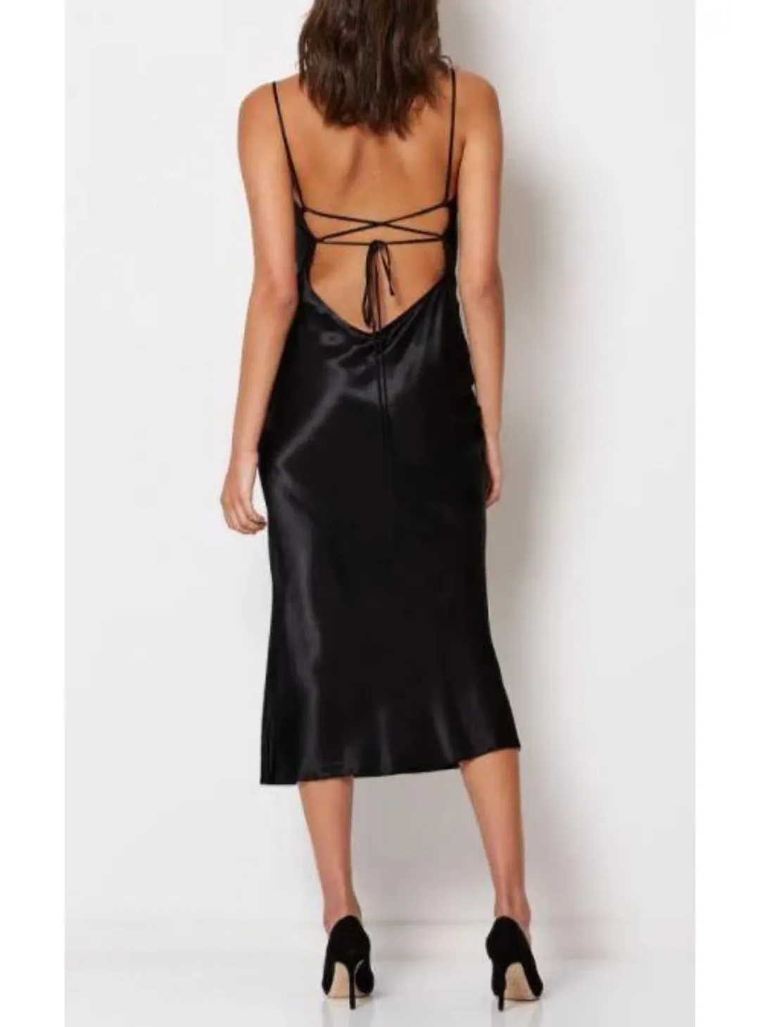 Bec & Bridge Kaia Cowl Dress in Black Size AU 6 for rent on The Volte - main image