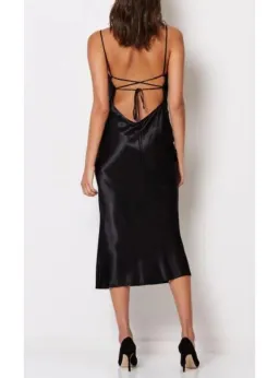 Bec & Bridge Kaia Cowl Dress in Black Size AU 6 for rent on The Volte - image 2