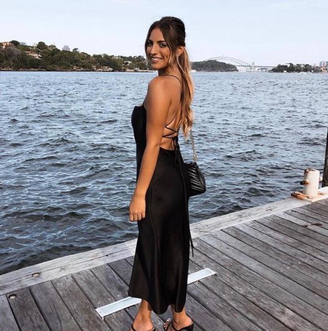 Bec & Bridge Kaia Cowl Dress in Black Size AU 6 for rent on The Volte - main image