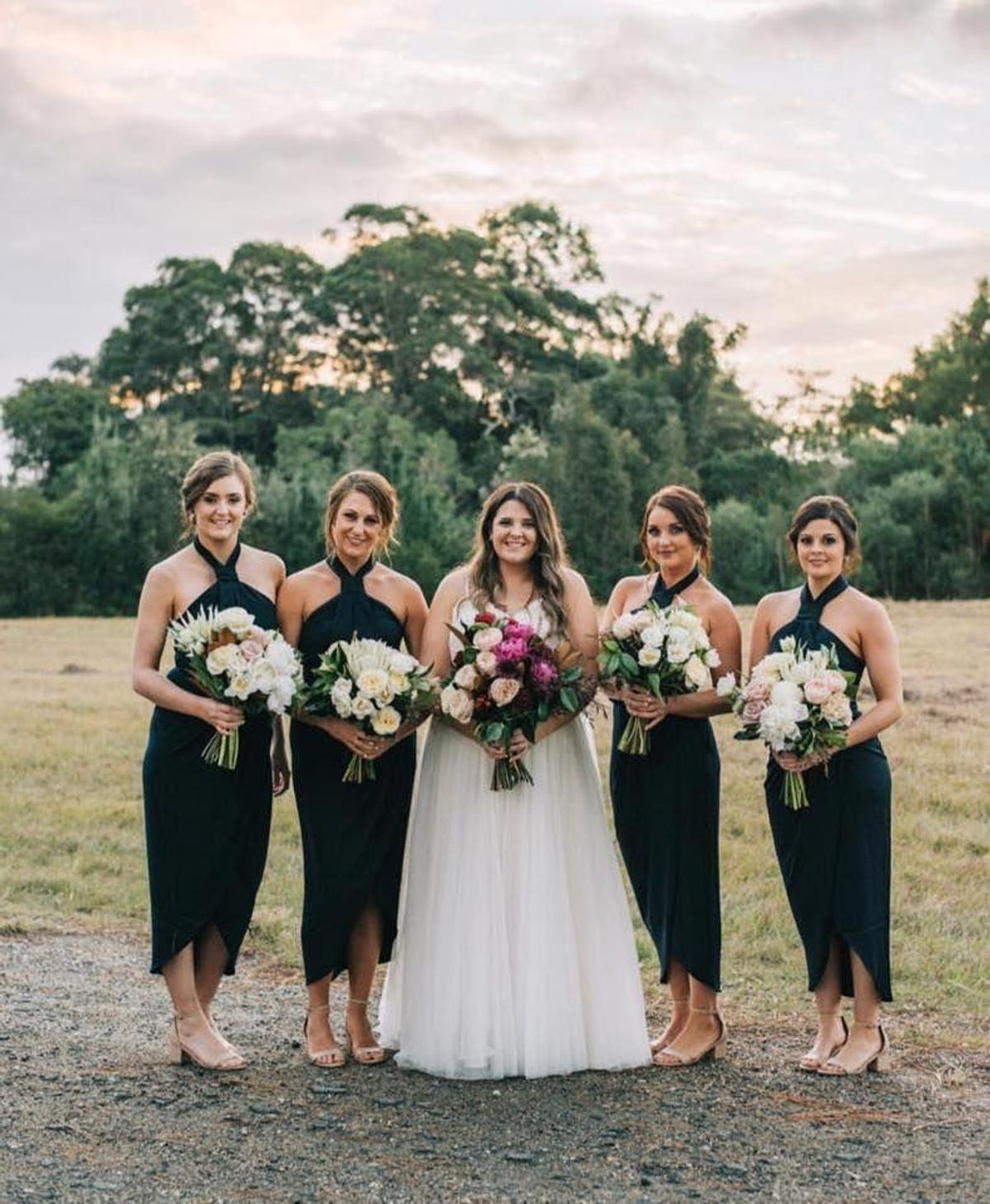 Shona Joy Core Knot Draped Dress Navy Size 10 - Image 5