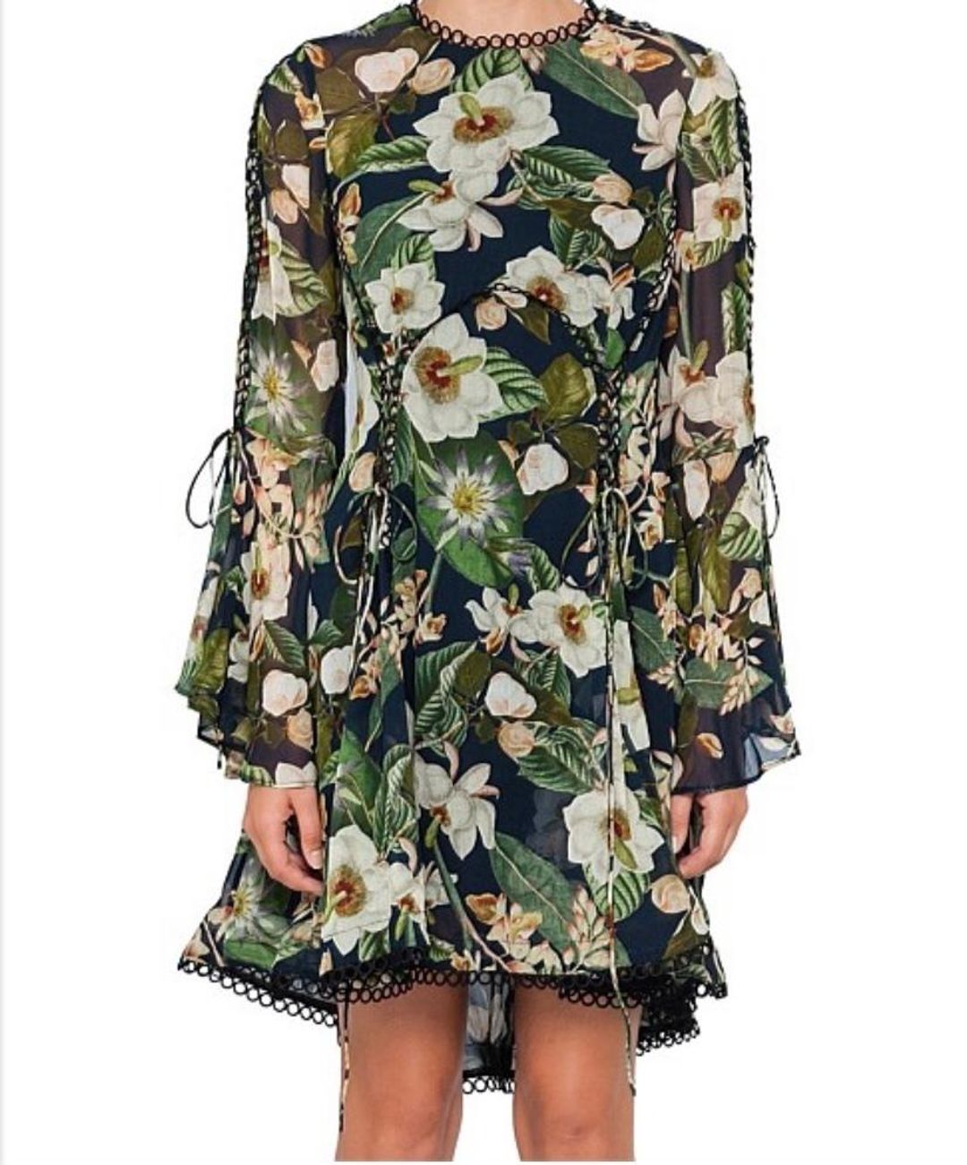 Thurley Poppy Paradise Print Dress - Size 10 for rent on The Volte - main image
