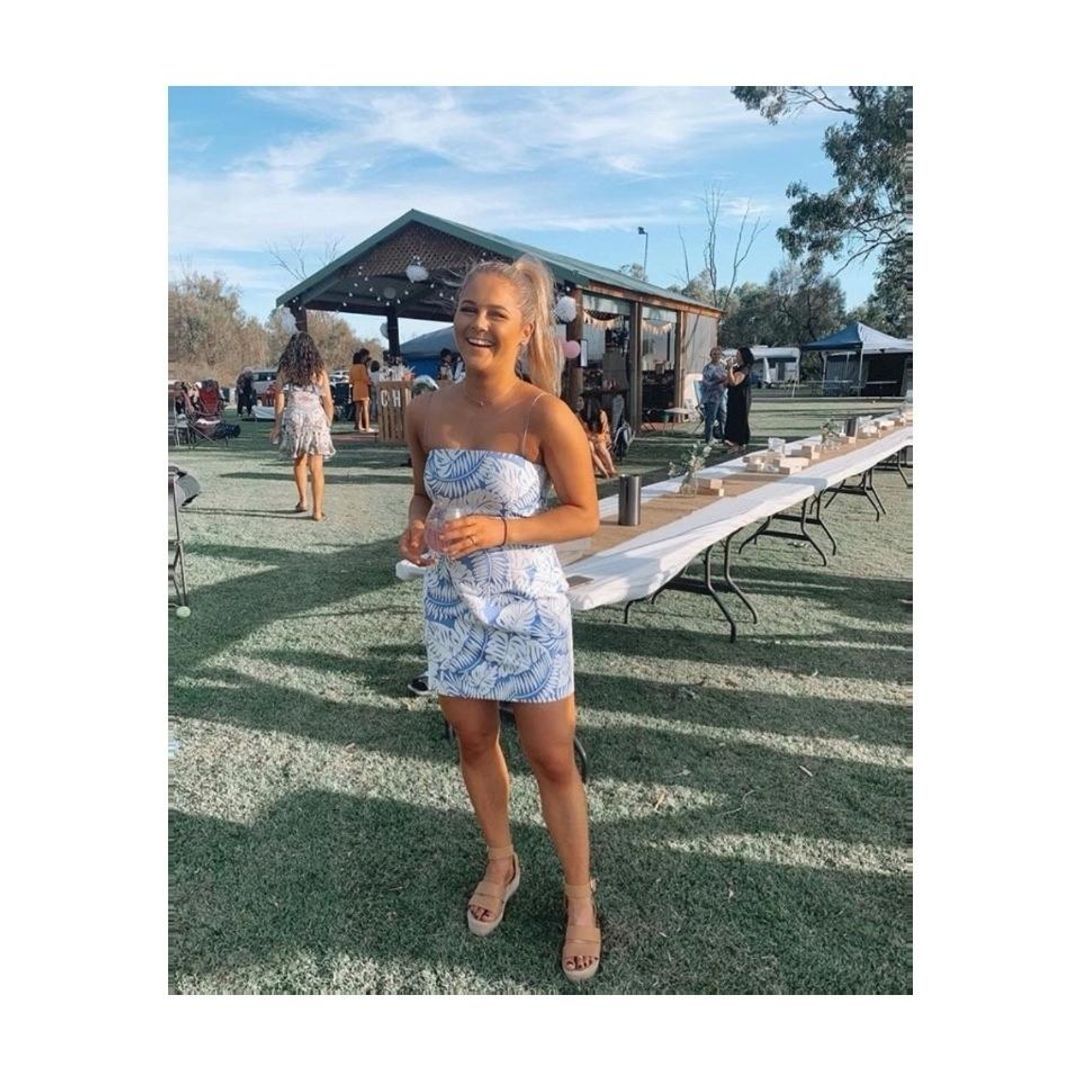 Bec & Bridge Banana Leaf Mini Dress for rent on The Volte - main image