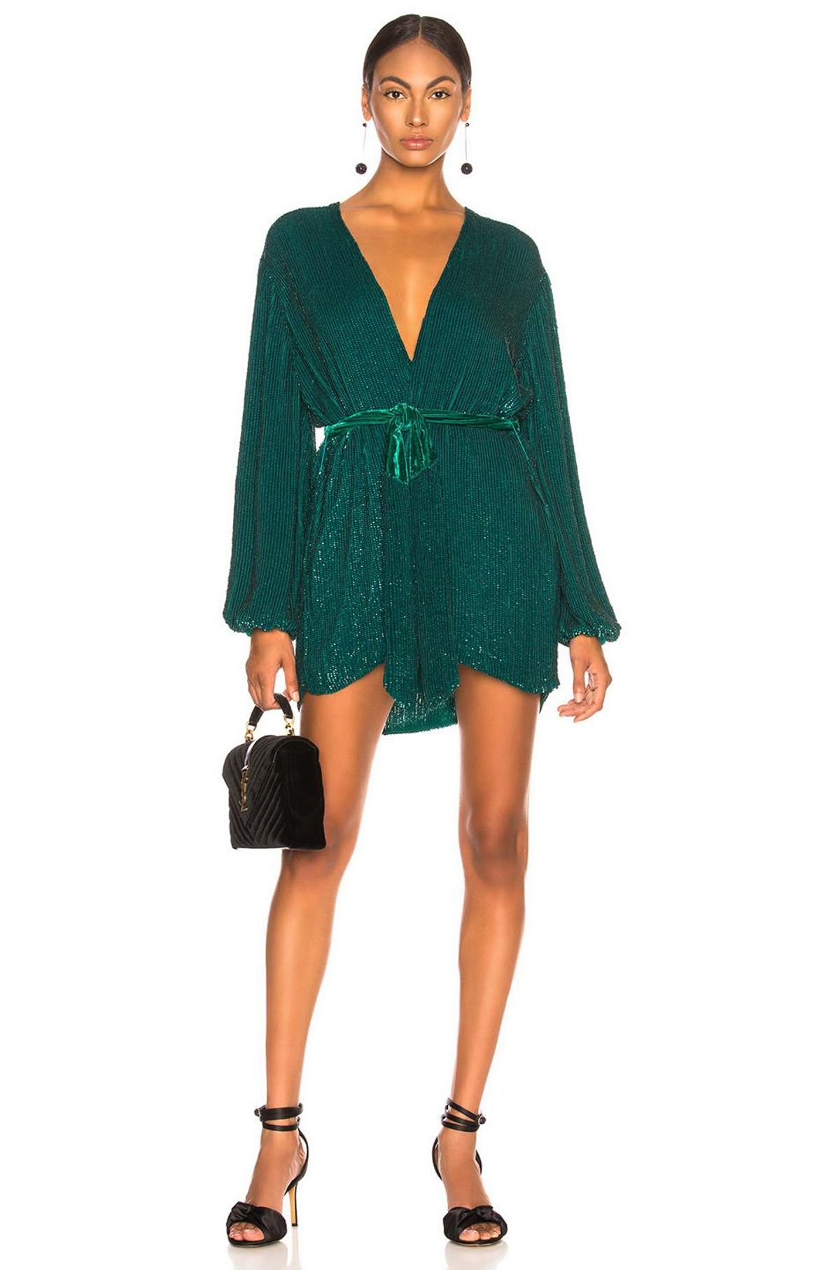 Retrofete Gabrielle Robe in Green Size 6 - Image 1