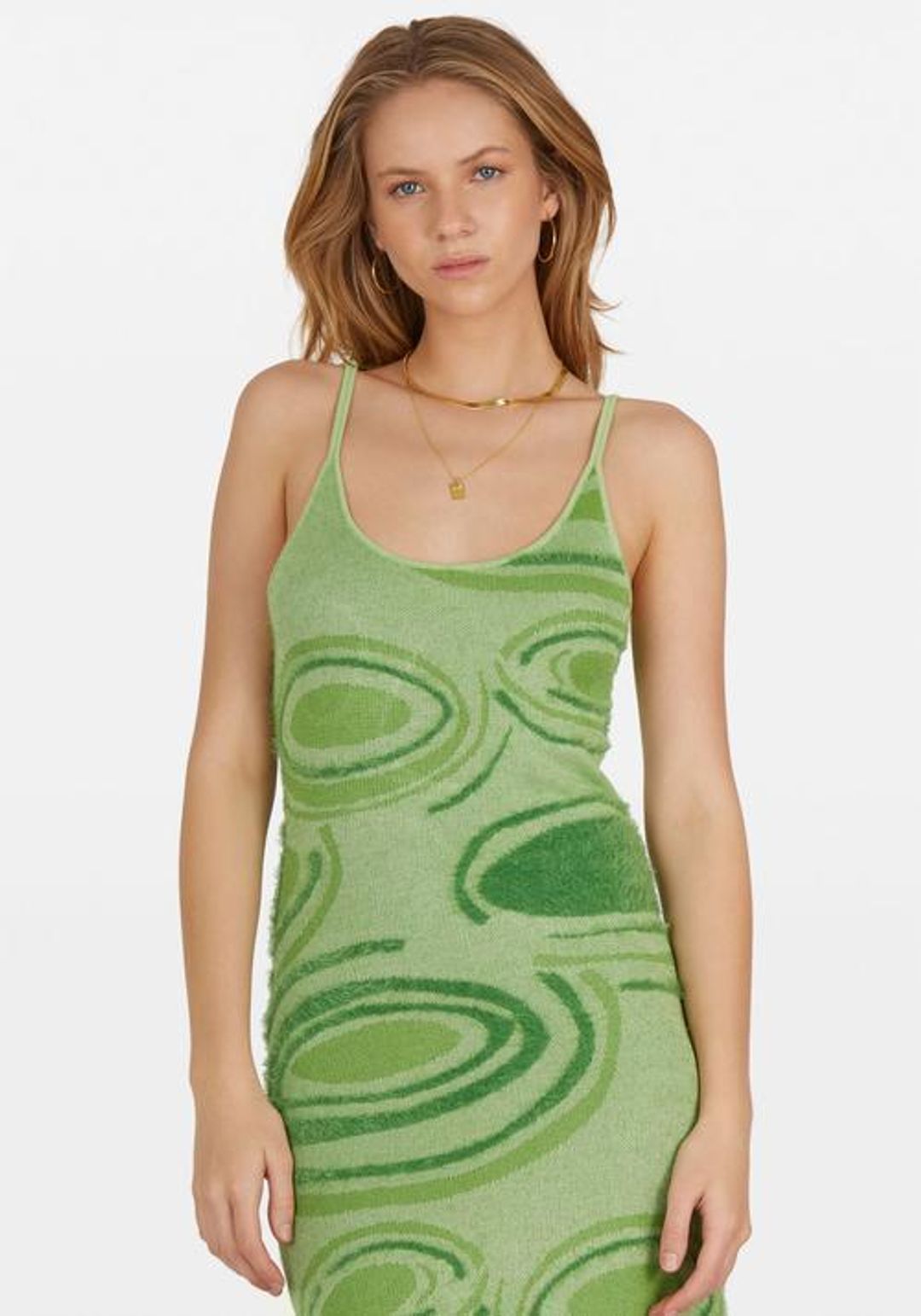 House of Sunny Hockney Dress Green Size 6 for rent on The Volte - main image