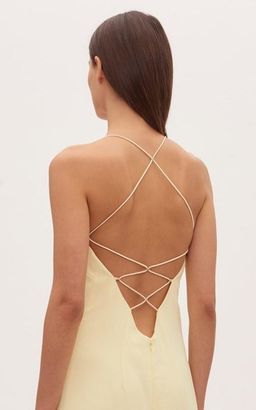 Dion Lee Whitewash Floating Coil Slip Dress for rent on The Volte - image 2
