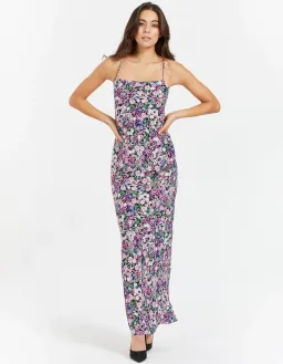 Bec & Bridge Anais Lace Up Midi Dress Print Size 8 for rent on The Volte - image 1