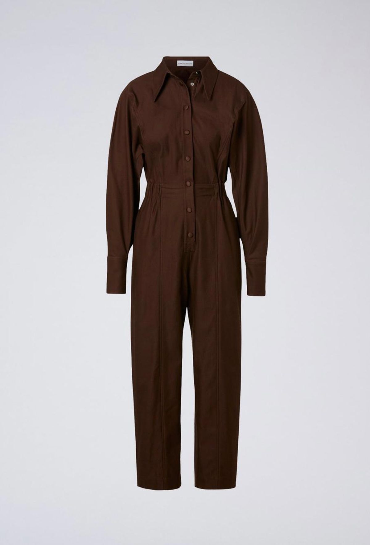 Scanlan Theodore Merserised D.Cotton Jumpsuit Chocolate Brown Size 6 - Image 6