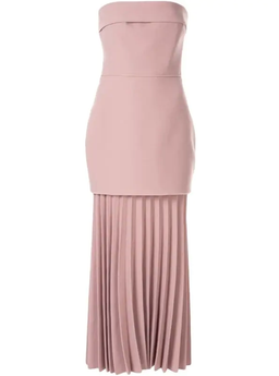 Dion Lee Linear Crepe Pleated Dress Pink Size 10 for rent on The Volte - image 2
