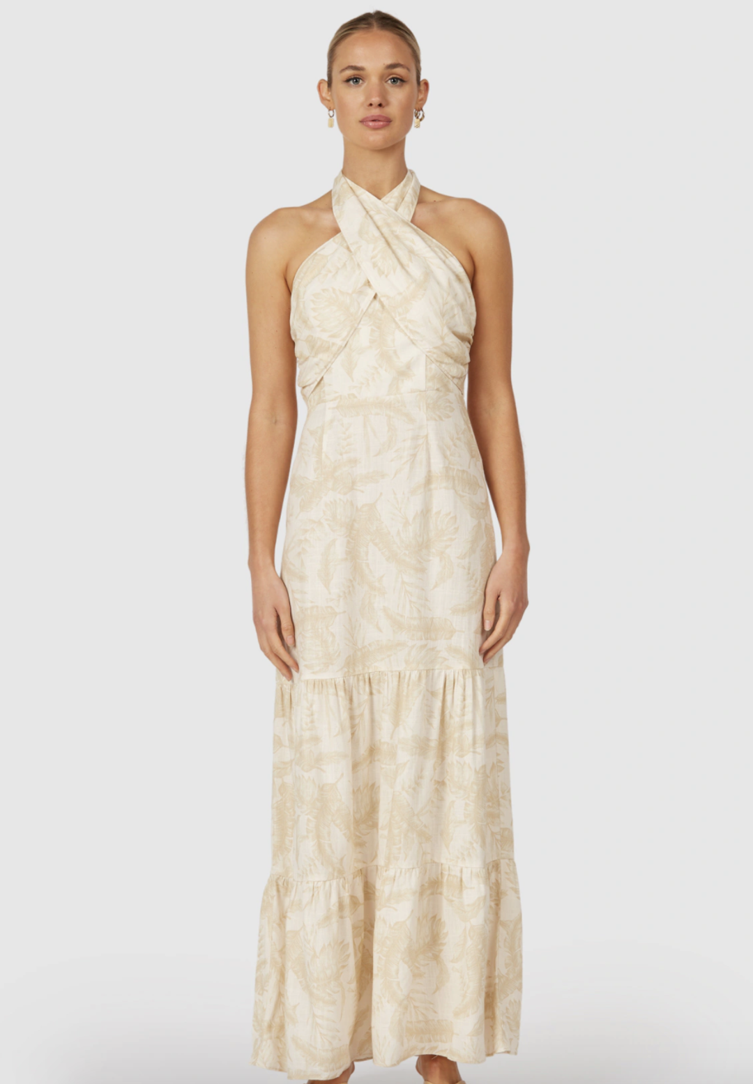 The Wolfgang Valencia Twist Neck Dress for rent on The Volte - main image