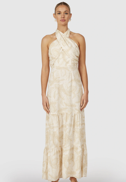 The Wolfgang Valencia Twist Neck Dress for rent on The Volte - image 2