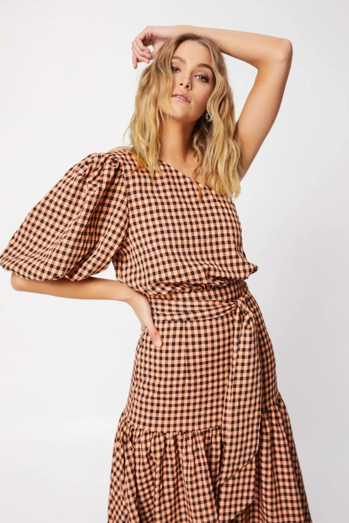 Mossman The Checked Out Maxi Dress Print Size 10 - Image 6