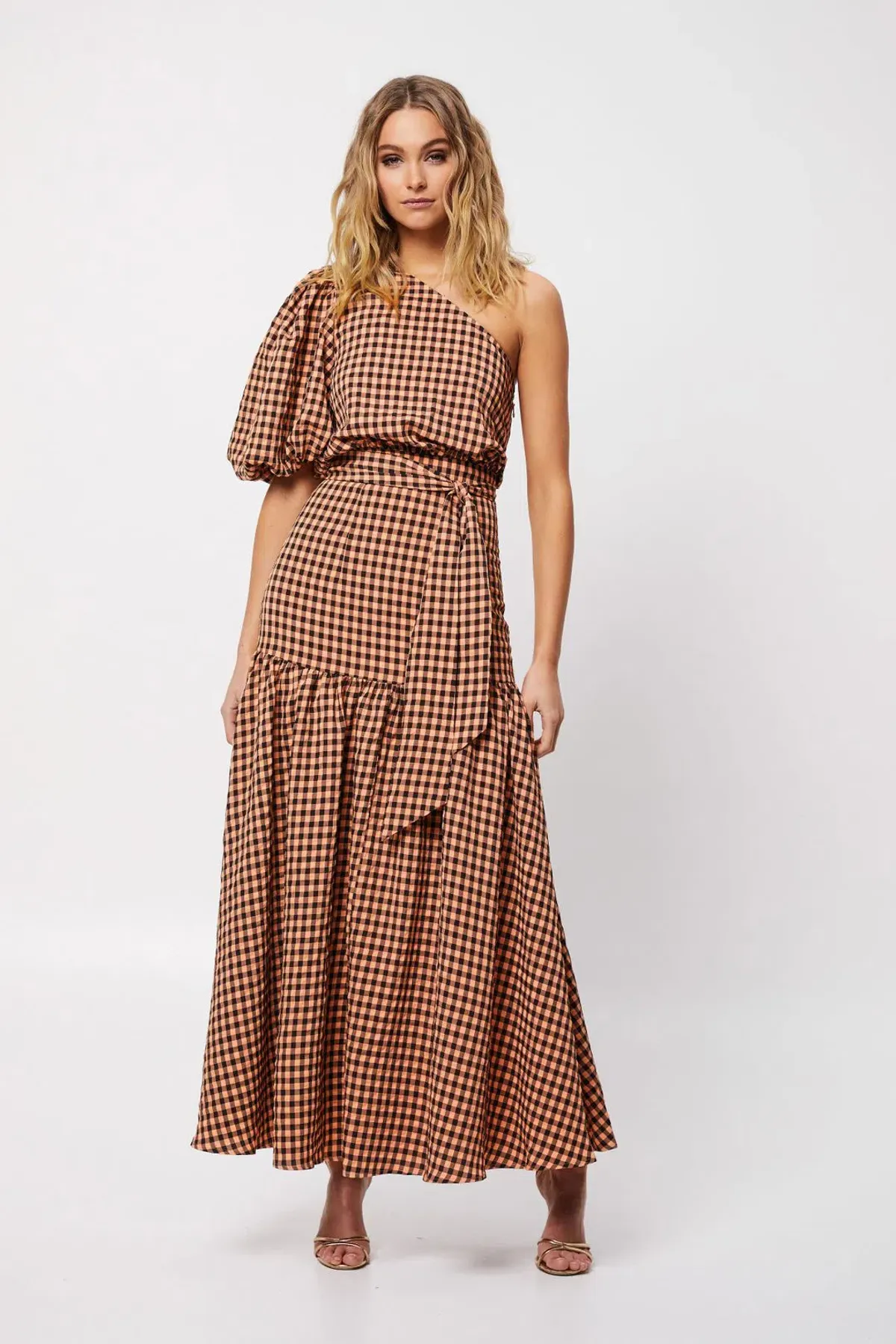 Mossman The Checked Out Maxi Dress Print Size 10 - Image 1