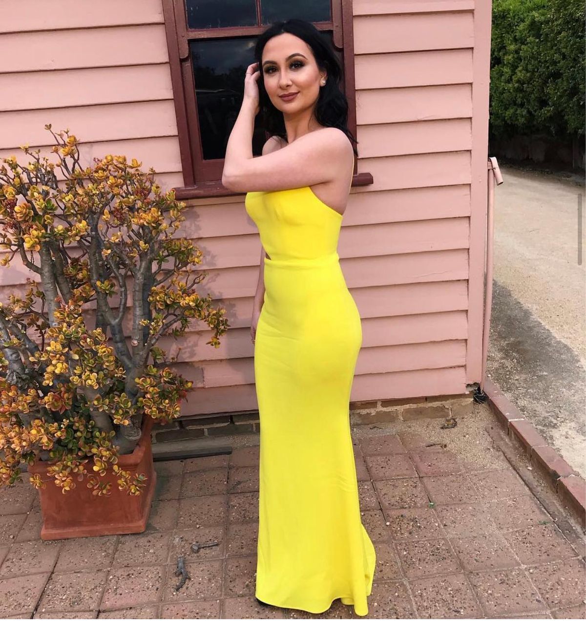 Alex Perry Serena Gown Yellow Size 8 - Image 6