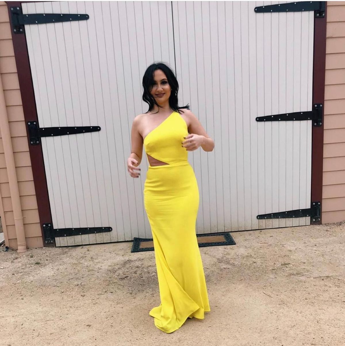 Alex Perry Serena Gown Yellow Size 8 - Image 7