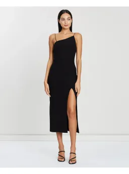 Bec & Bridge Dominique Asymmetrical Black Dress Size AU 6 for rent on The Volte - image 2