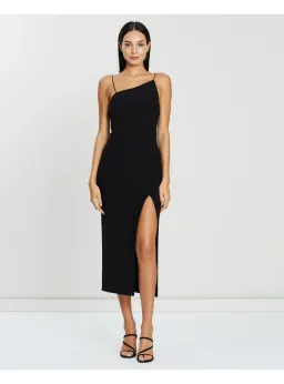 Bec & Bridge Dominique Asymmetrical Black Dress Size AU 6 for rent on The Volte - image 1