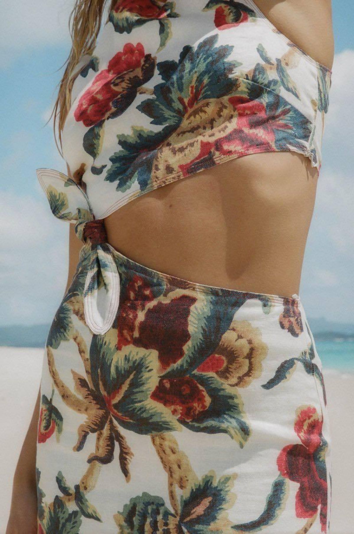 Sir The Label Ambroise Knot Midi Dress Floral | AU 8 - Image 3