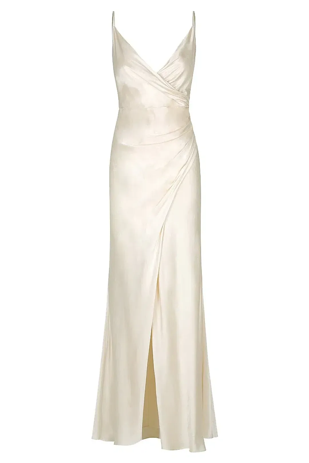 Shona Joy La Lune Cross Draped Maxi Dress Desert Cream Size 12 for rent on The Volte - main image