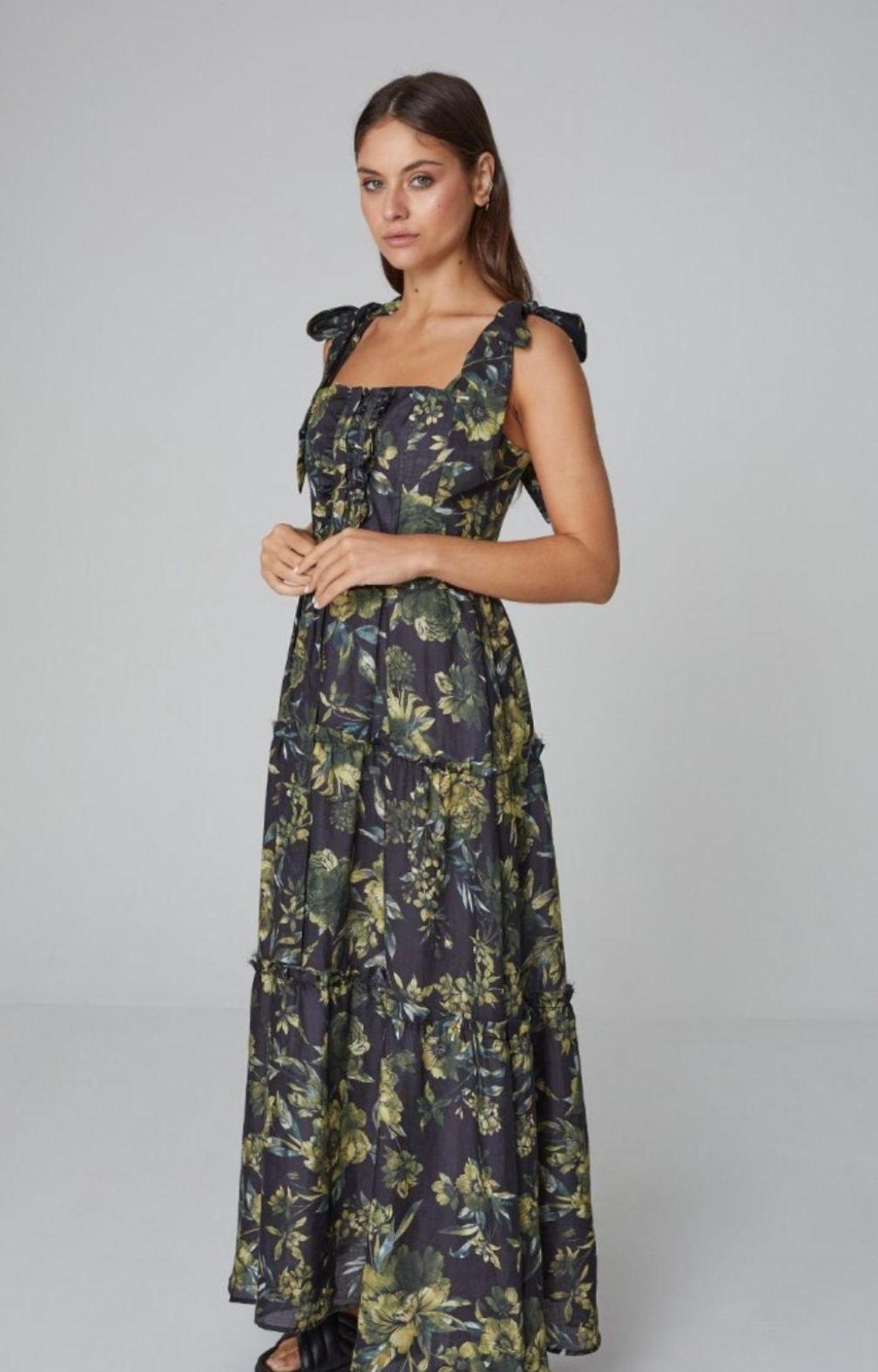 Asilio Bow Tie Tiered Dress - Image 1
