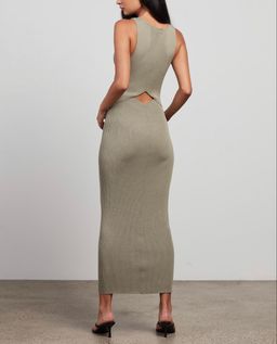 Bec & Bridge Versailles Knit MIDI Dress (Sage) Size 6 for rent on The Volte - image 4
