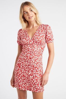 Kookai Red Neyo Mini Dress Size 10 for rent on The Volte - image 1