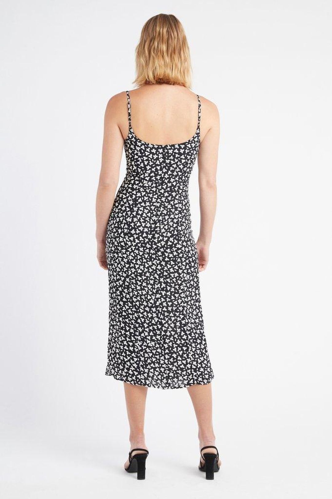 Kookai Black Lily Midi Dress Size 8 for rent on The Volte - main image