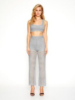 Alice McCall - Cosmic Top & Beautiful and Dangerous Pants Silver Size 8 for rent on The Volte - image 2