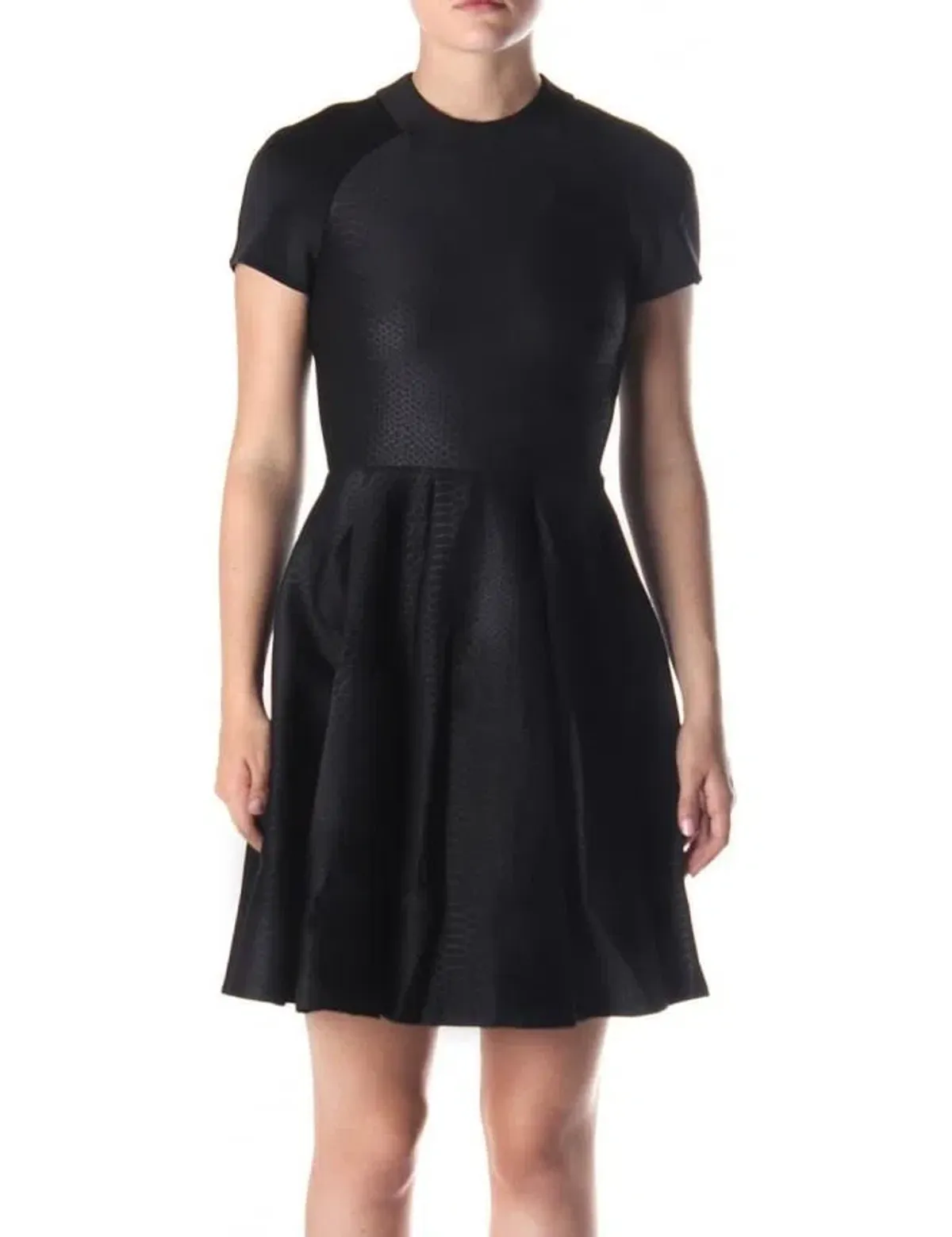 Ted Baker Melisse Embossed Dress Black Size 2 - Image 1