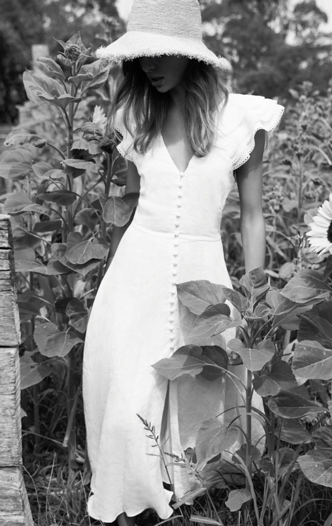"Bec & Bridge" La Fontelina linen dress, white, size 10, RRP $360 for rent on The Volte - main image