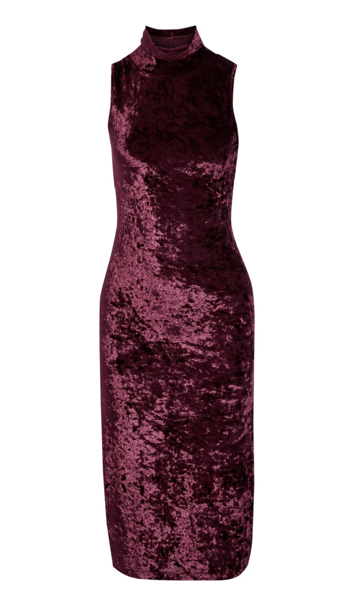 "Caroline Constas" Velvet mock neck dress, burgundy, size 10, RRP $677 - Image 3