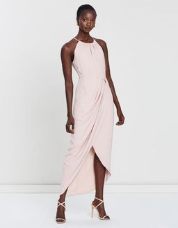 Shona Joy Core High Neck Ruched Dress for rent on The Volte - image 1